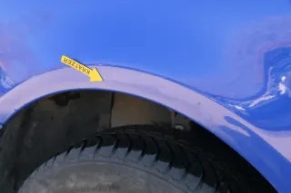 VW Lupo 6X Kotflügel vorne links blau LW5Z - Bild 5