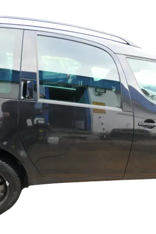Skoda Roomster 5J Tür hinten rechts schwarz LF9R (ohne Anbauteile - mit Scheibe) - Bild 1