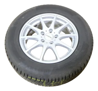 4x Golf 5 6 Alufelgen 215/65R16 98H Winterreifen Reifen 6mm KBA 49925 Dezent - Bild 4