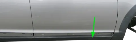 Audi A6 4F Blende Holm rechts unten Schweller Verkleidung Abdeckung Allroad
