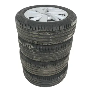 4x Q2 Alufelgen Reifen Felgen 215/55 R17 94V 6,5mm 81A601025C NEUWAGEN Sommer - Bild 2