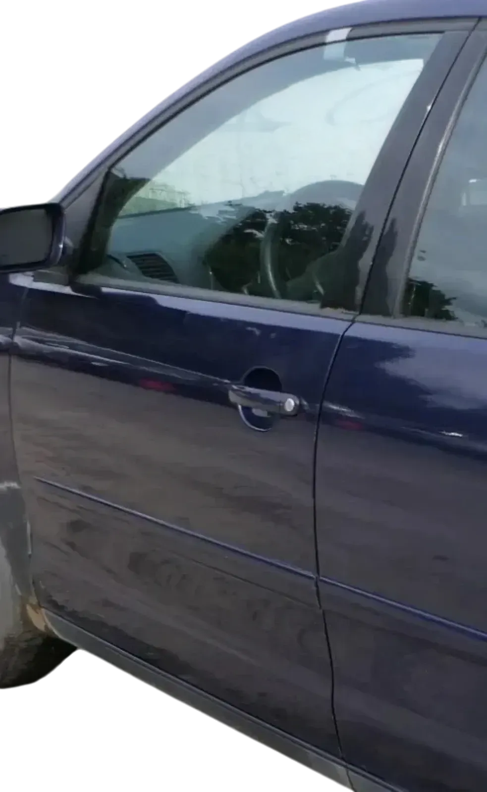 VW Polo 9N 9N3 Tür hinten links 4/5-Türer blau LB5N - ohne Anbauteile - Bild 1