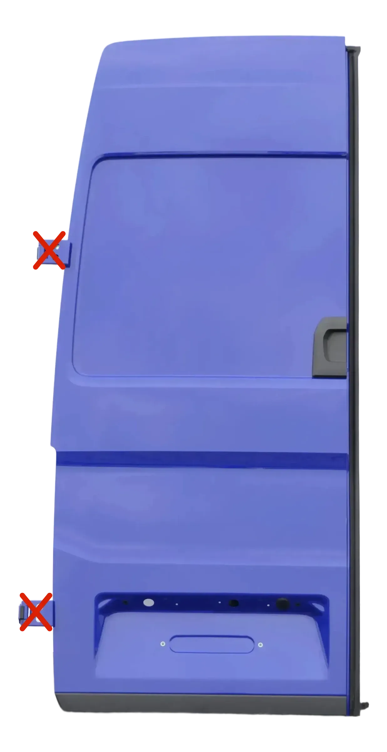 VW Crafter 7C MAN TGE Tür hinten links Heckklappe Hecktür Flügeltür blau R502 Ho - Bild 1
