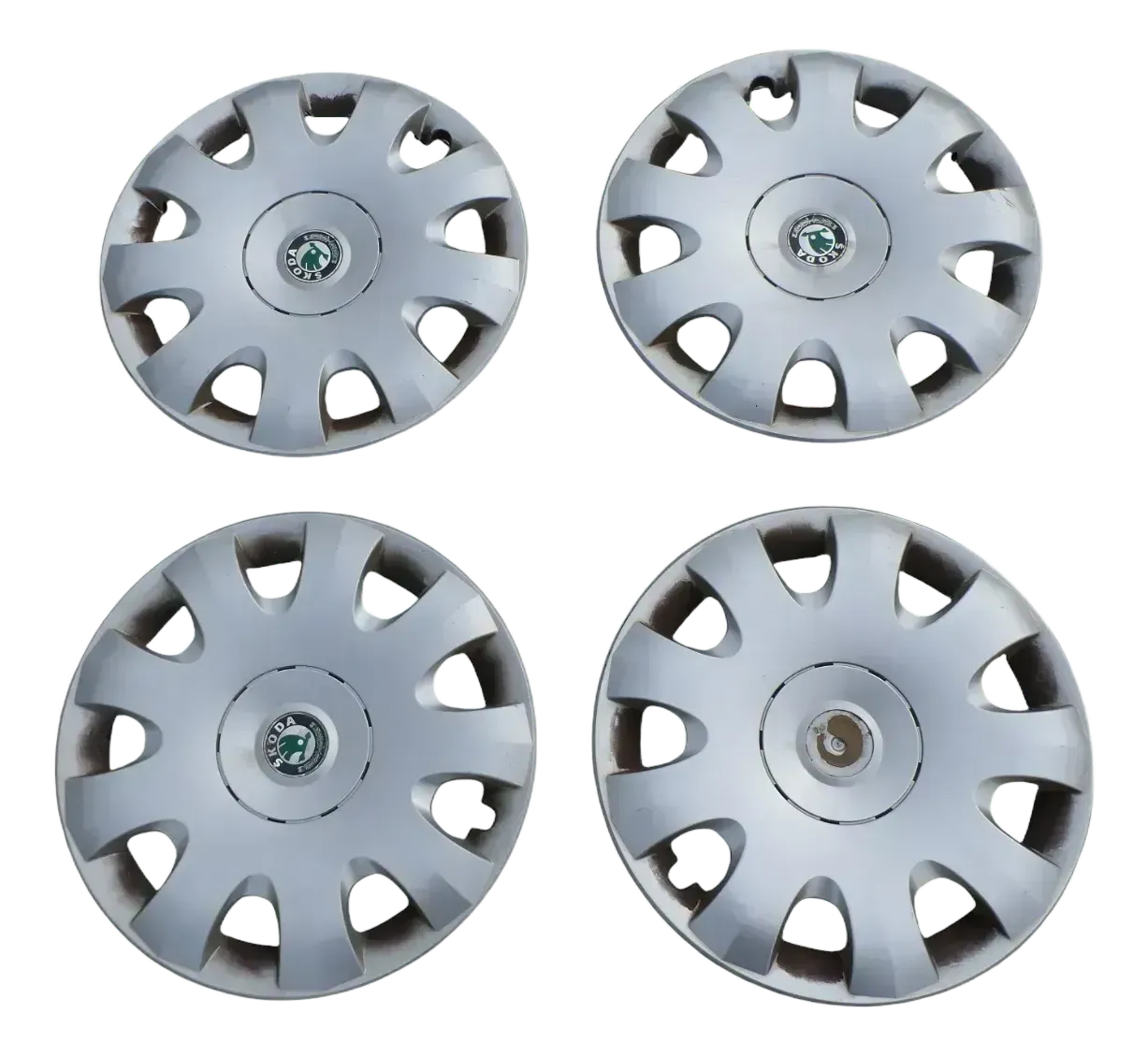 4 Stück Original Skoda Octavia 1Z Radzierkappe Radkappe 15 Zoll 1Z0601147A - Bild 1