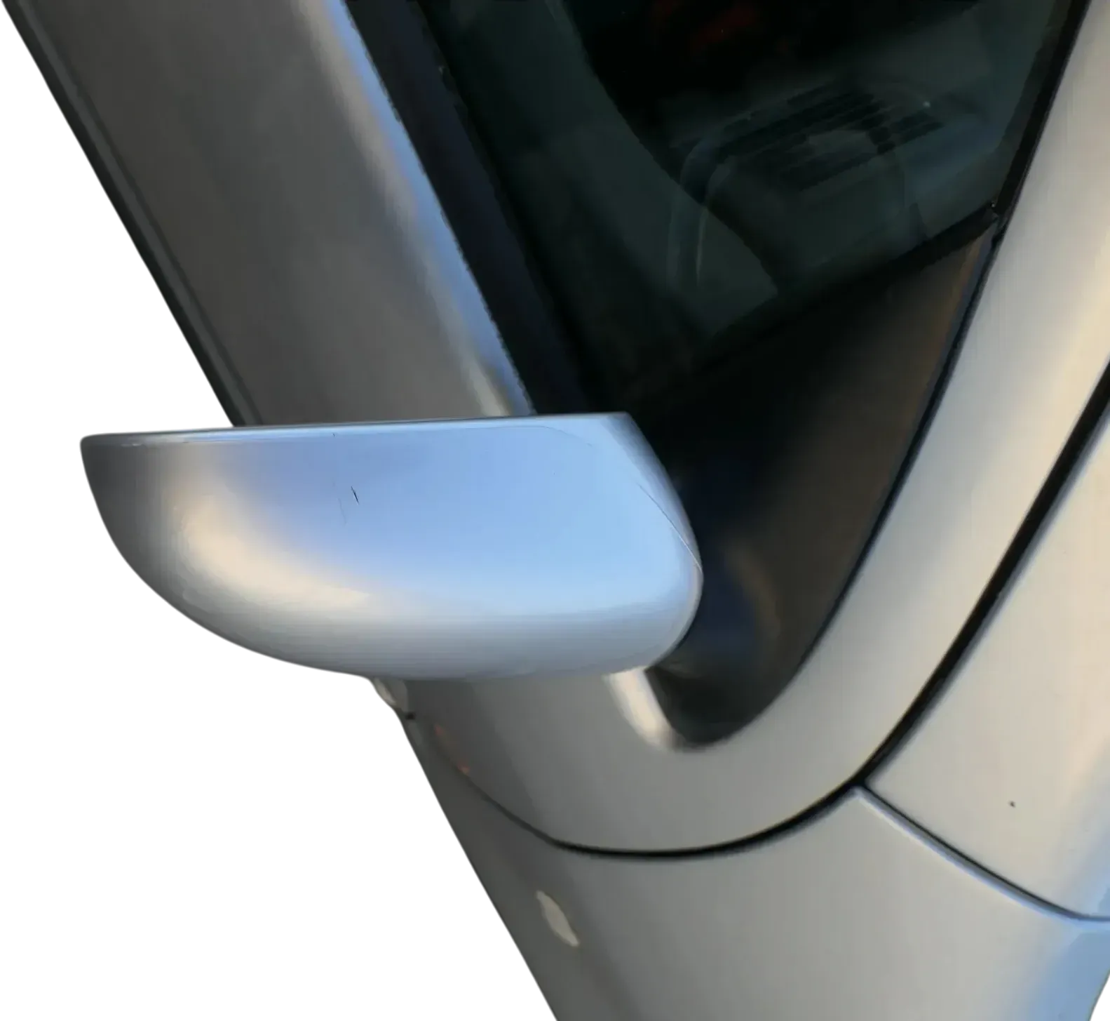 Skoda Fabia 6Y elektrisch Spiegel Außenspiegel rechts mit Glas grau LF7T silber - Bild 1