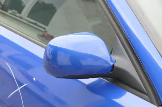 Audi A4 B5 Spiegel Außenspiegel rechts elektrisch blau LZ5M Glas Kappe - Bild 2