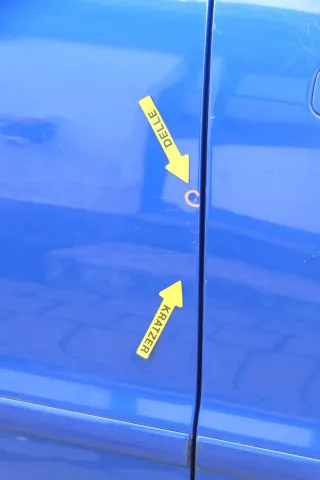 Audi A4 B5 Tür Türblatt hinten rechts blau LZ5T Kombi oder Limo - Bild 5