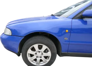 Audi A4 B5 (bis caMitte1999 Bild verglei) Kotflügel vorne links blau LZ5T - Bild 1