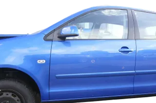 VW Polo 9N 9N3 Tür vorne links Fahrertür 4/5-Türer blau LA5M ohneAnbautei - Bild 1
