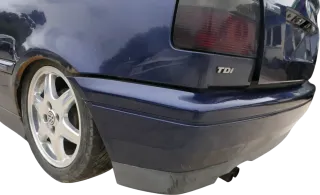 VW Golf 3 1H 1E Cabrio Stoßstange hinten Heckstoßstange blau LC5U Limousine - Bild 11