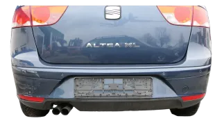 Seat Altea 5P XL Stoßstange hinten Heckstoßstange Stoßfänger blau grau LS5Y PDC - Bild 1