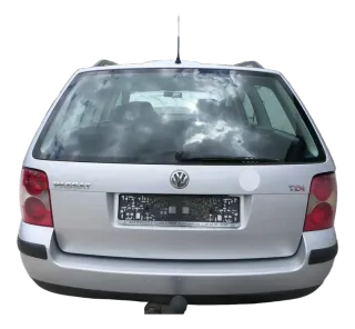 Passat 3BG Kombi Variant Heckklappe Klappe Kofferraumklappe silber LA7W Scheibe - Bild 1