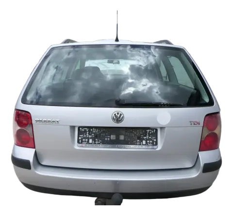 Passat 3BG Kombi Variant Heckklappe Klappe Kofferraumklappe silber LA7W Scheibe