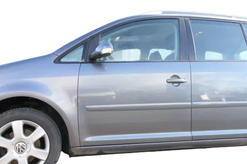 VW Touran 1T 1T3 Tür vorne links Fahrertür grau LD7X OHNE Anbauteile Cross
