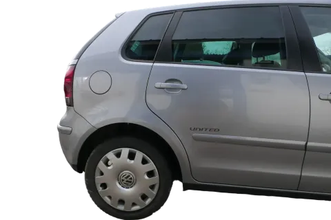 VW Polo 9N 9N3 Tür hinten rechts 4/5-Türer grau silber LA7R - ohne Anbauteile