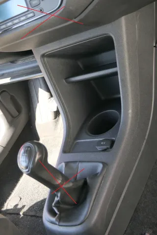 VW Up Mii Mittelkonsole Mitteltunnel um Schaltung 1S0863680AS Becherhalter - Bild 1