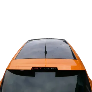 Seat Ibiza 6J Heckklappe Klappe hinten 2/3-Türer orange LP2C Spoiler mit Scheibe - Bild 2