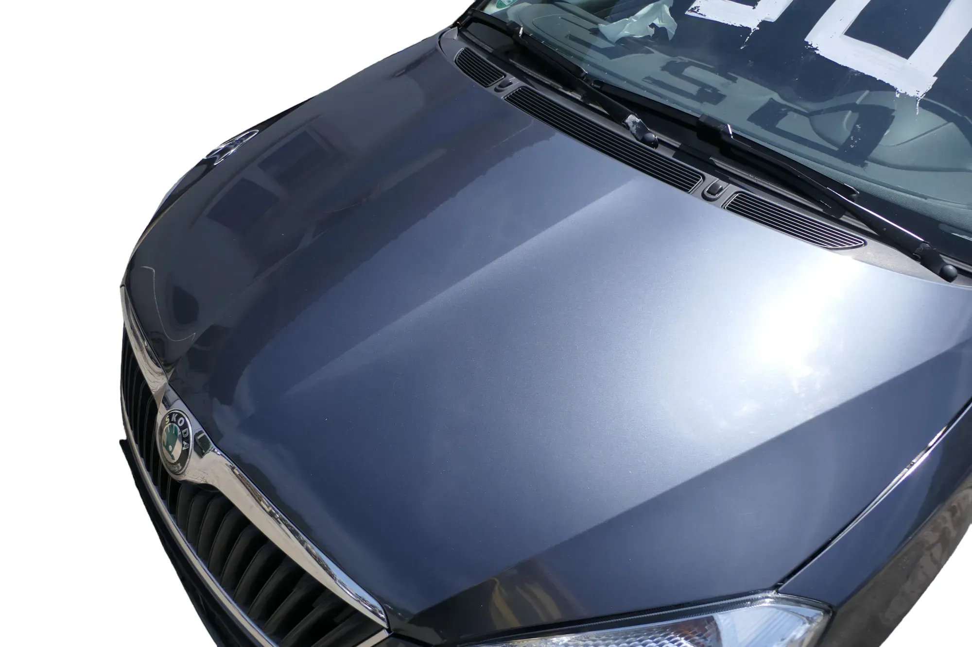 Skoda Fabia 5J Roomster Motorhaube Haube Klappe vorne grau LF8J - Bild 1