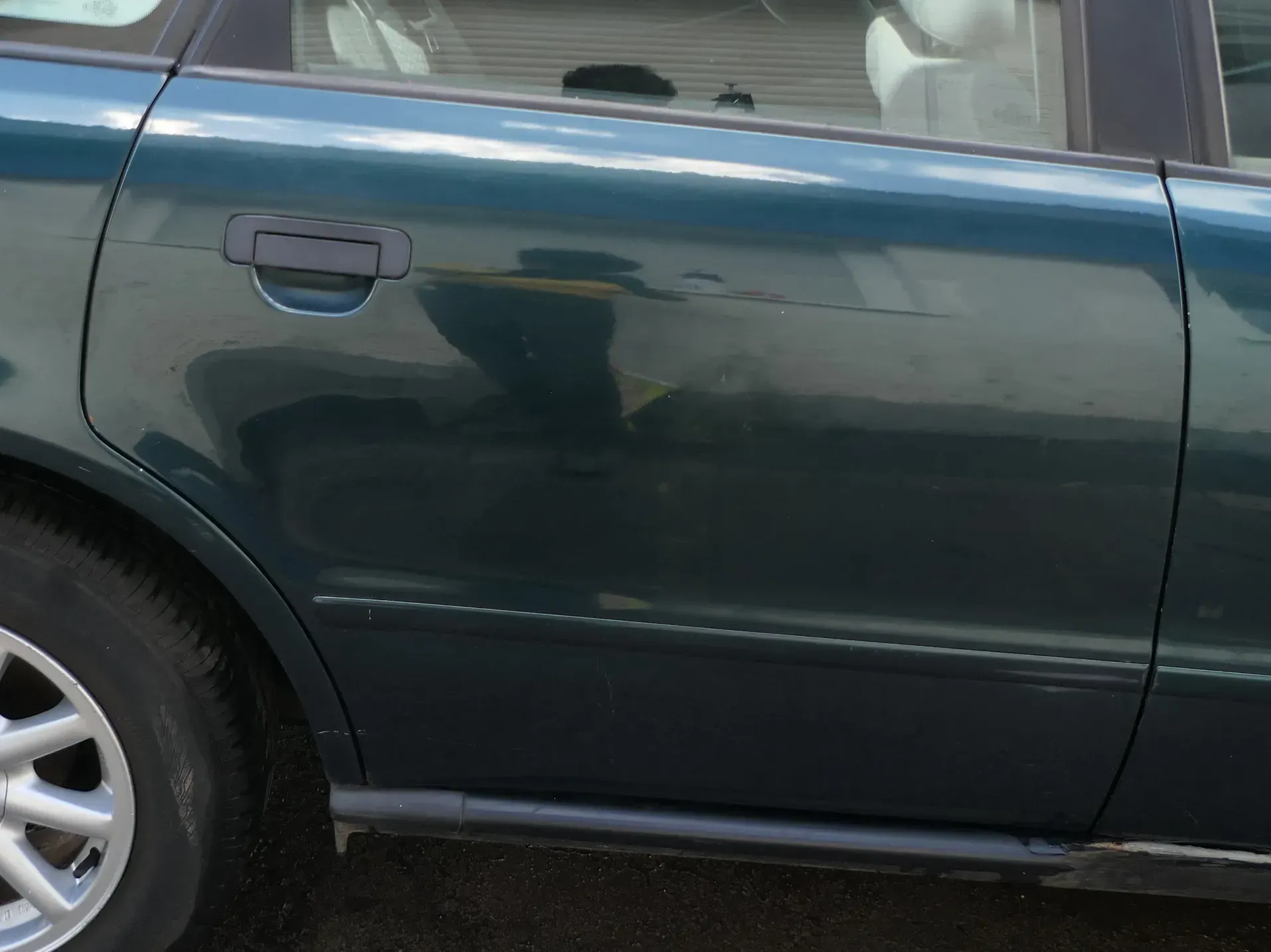 Audi A4 B5 Tür Türblatt hinten rechts grün LZ6U Kombi Limo - Bild 1
