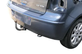 VW Polo 9N 9N3 Stoßstange Heckstoßstange hinten grau LC7V - Bild 5
