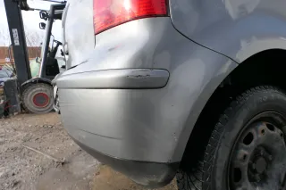 VW Polo 9N 9N3 Stoßstange Heckstoßstange hinten grau LD7W - Bild 2