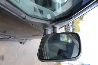 VW T4 elektrischer Spiegel Außenspiegel rechts mit Glas original schwarz matt x - Bild 3