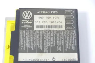 VW Polo 9N Ibiza Steuergerät Airbag Airbagsteuergerät 6Q0909605AE Index 06 Fabia - Bild 3