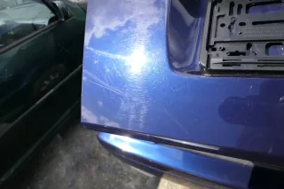 Golf 3 1E Cabrio Heckklappe Kofferraumklappe hinten Klappe blau LC5U ohneAnbaute - Bild 4