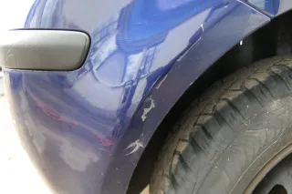 VW Polo 9N 9N3 Stoßstange Heckstoßstange hinten blau LB5N - Bild 6