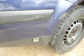 VW Passat 3B 3B5 Kombi Stoßstange hinten Heckstoßstange Stoßfänger blau LN5Y - Bild 6