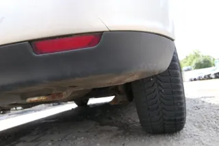 Seat Ibiza 6L nur Spoiler Stoßstange Heckstoßstange hinten schwarz - Bild 2