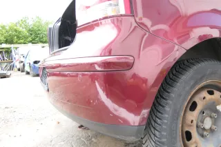 VW Polo 9N 9N3 Stoßstange Heckstoßstange hinten rot LC3R Einparkhilfe PDC - Bild 5