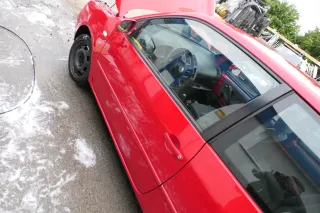 VW Lupo Seat Arosa Tür vorne links Fahrertür rot LP3G (mechanischer FH) - Bild 4