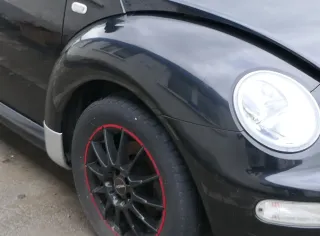 VW New Beetle 9C Kotflügel vorne rechts schwarz L041 1C0821104H - Bild 1