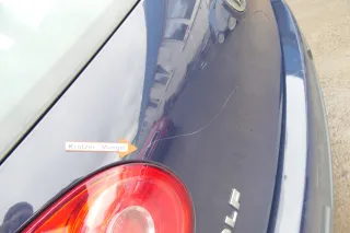VW Golf 5 V Heckklappe hinten Kofferraumklappe mit Scheibe blau LA5G - Bild 6