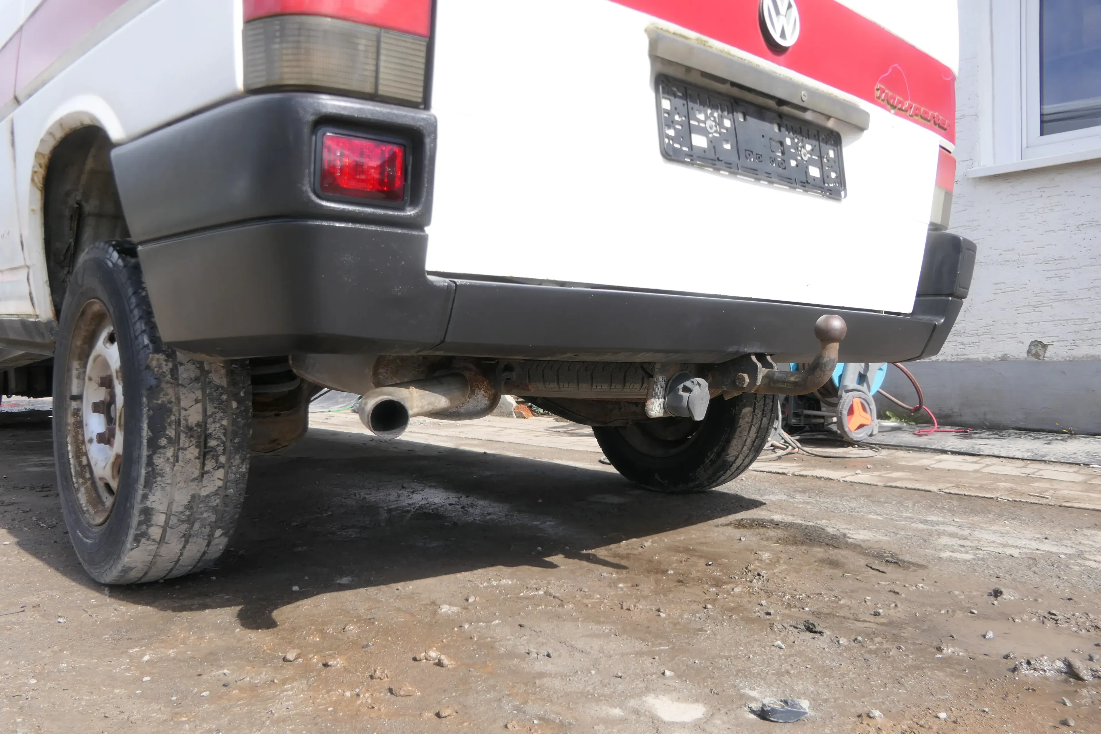 VW T4 Transporter Stoßstange Heckstoßstange hinten + links + rechts Ecke - Bild 1