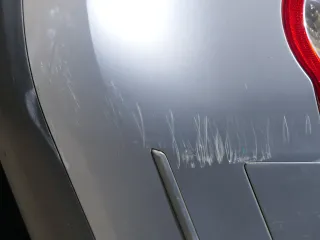 VW Passat 3C Kombi Stoßstange hinten Heckstoßstange Stoßfänger silber grau LA7W - Bild 9