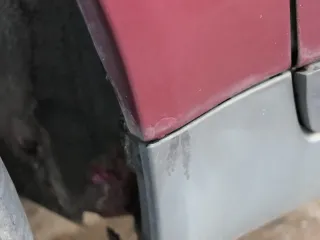 Audi A6 4B Kotflügel vorne links rot LZ3L (bis ca.Mitte 2001 passend   - DELLE - Bild 15