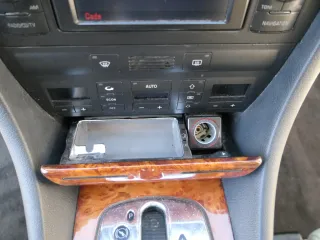 Audi A6 4B C5 Verkleidung Klappe Abdeckung Dekor Holz vavona Bernstein Holz - Bild 4