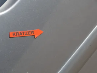 Golf 5 V 1K Tür Türblatt vorne rechts Beifahrertür 4/5-Türer grau LA7T +Rahmen - Bild 12
