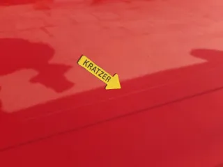 Fabia 5J Limousine Tür vorne rechts Beifahrertür rot LF3K - ohne Anbauteile - Bild 5