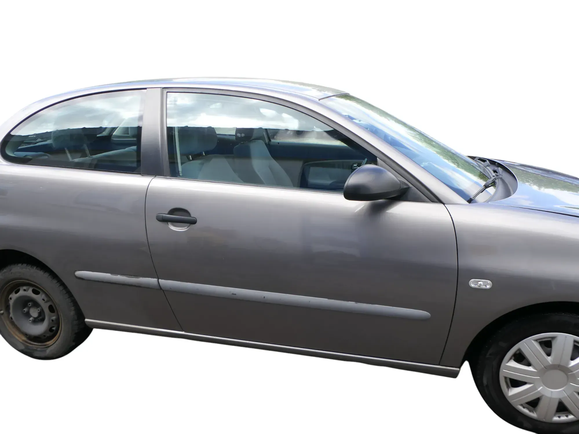 Seat Ibiza 6L Tür Beifahrertür 2/3-Türer vorne rechts grau LS7U ohne Anbauteile - Bild 1
