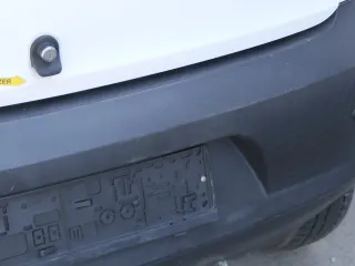 VW Fox 5Z Stoßstange hinten Stoßfänger schwarz matt unlackiert - Bild 8
