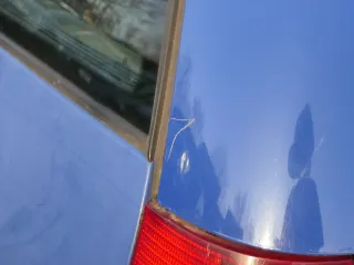 Golf 4 Bora Kombi Variant Heckklappe Klappe Scheibe hinten blau LA5C ohne Anbaut - Bild 4
