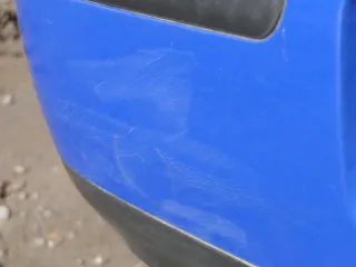 VW Golf 4 Limousine Stoßstange hinten Heckstoßstange Stoßfänger blau LW5Z - Bild 9