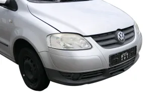 VW Fox 5Z Stoßstange vorne Stoßfänger silber LA7W mit Grill - Bild 1