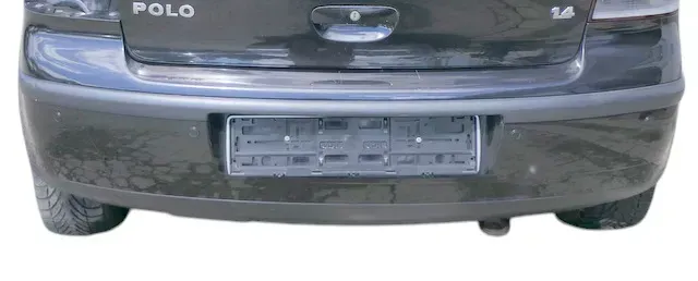 VW Polo 9N 9N3 Stoßstange Heckstoßstange hinten schwarz LC9Z - Einparkhilfe PDC - Bild 1