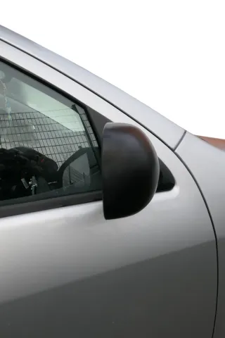 Skoda Fabia 6Y mechanischer Spiegel Außenspiegel rechts grau schwarz matt Glas - Bild 3