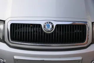 Fabia 6Y Zeichen Kühlergrill Grill Gitter 6Y0853668 silber grau LF7T Logo - Bild 1