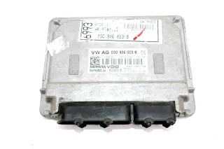 +VW Polo 9N Fox Motorsteuergerät Motor 1,2 40KW 54PS 03D906023B BMD Skoda Fabia - Bild 1